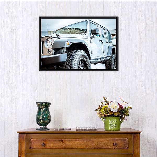 Adventure Jeep Vertical Canvas Wall Art-3 Vertical-Gallery Wrap-12" x 25"-Tiaracle