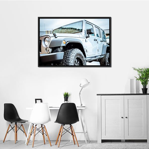Adventure Jeep Vertical Canvas Wall Art-3 Vertical-Gallery Wrap-12" x 25"-Tiaracle