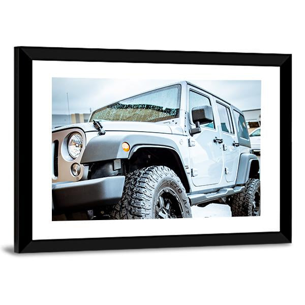 Adventure Jeep Vertical Canvas Wall Art-3 Vertical-Gallery Wrap-12" x 25"-Tiaracle