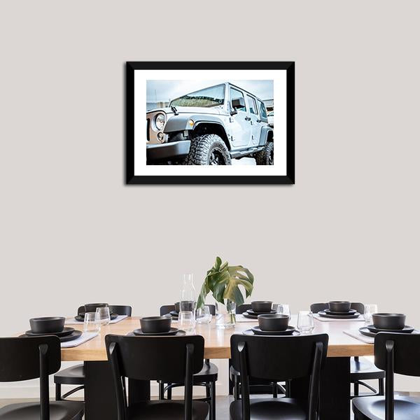 Adventure Jeep Vertical Canvas Wall Art-3 Vertical-Gallery Wrap-12" x 25"-Tiaracle