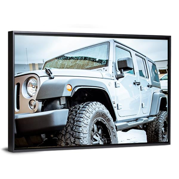 Adventure Jeep Vertical Canvas Wall Art-3 Vertical-Gallery Wrap-12" x 25"-Tiaracle