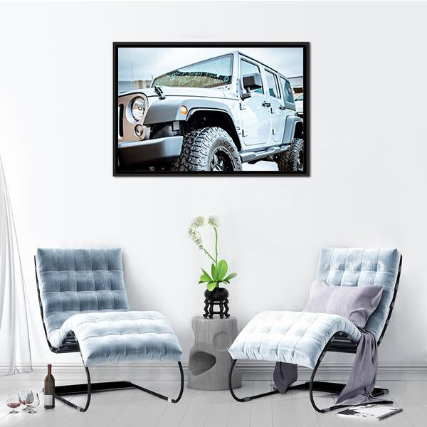 Adventure Jeep Vertical Canvas Wall Art-3 Vertical-Gallery Wrap-12" x 25"-Tiaracle