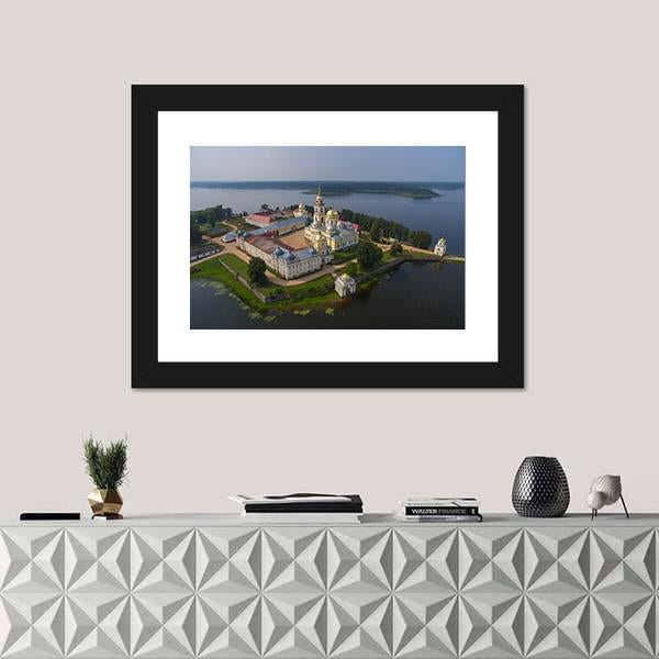 Aerial View Of Nilo-Stolobensky Canvas Wall Art-1 Piece-Framed Print-20" x 16"-Tiaracle