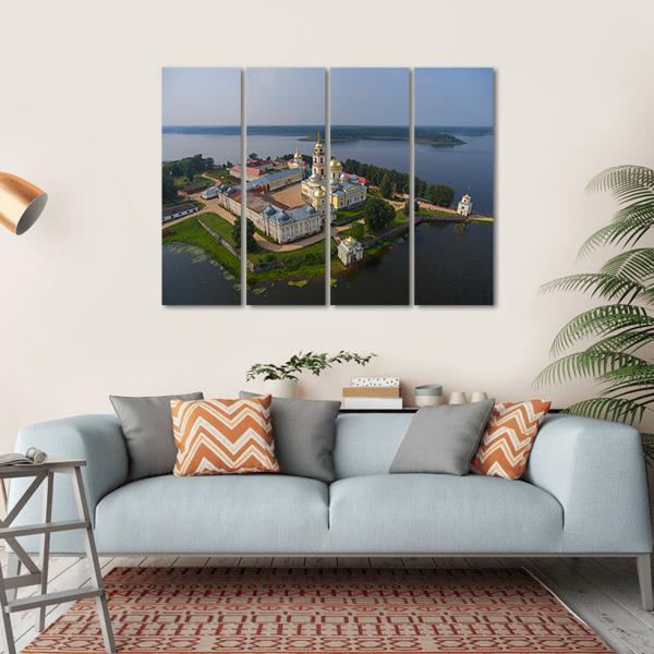 Aerial View Of Nilo-Stolobensky Canvas Wall Art-4 Horizontal-Gallery Wrap-34" x 24"-Tiaracle