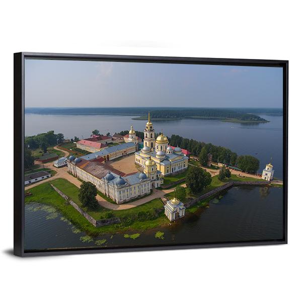 Aerial View Of Nilo-Stolobensky Canvas Wall Art-3 Horizontal-Gallery Wrap-25" x 16"-Tiaracle