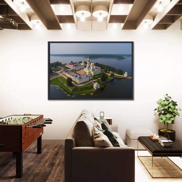 Aerial View Of Nilo-Stolobensky Canvas Wall Art-3 Horizontal-Gallery Wrap-25" x 16"-Tiaracle