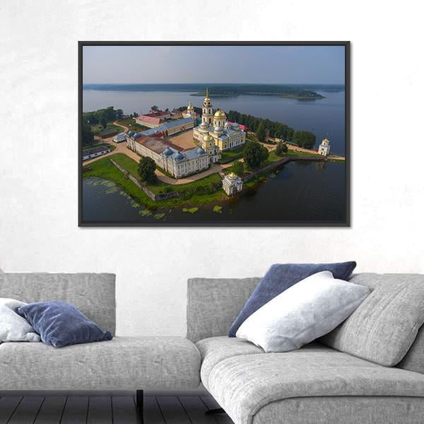 Aerial View Of Nilo-Stolobensky Canvas Wall Art-3 Horizontal-Gallery Wrap-25" x 16"-Tiaracle
