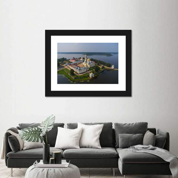 Aerial View Of Nilo-Stolobensky Canvas Wall Art-3 Horizontal-Gallery Wrap-25" x 16"-Tiaracle