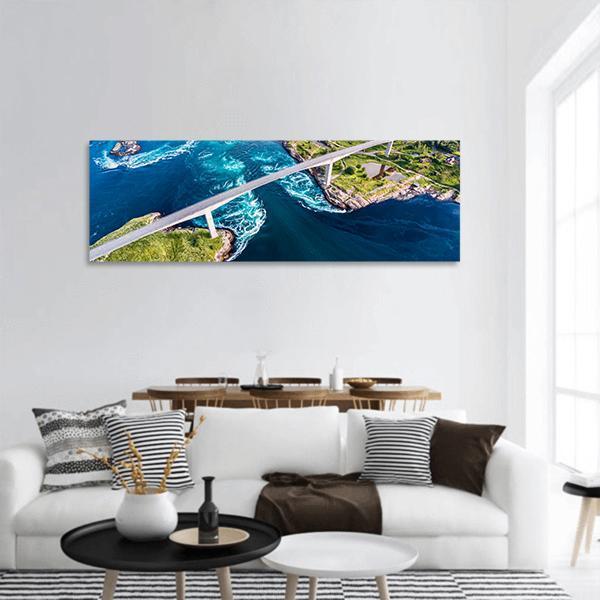 Nordland In Norway Panoramic Canvas Wall Art-1 Piece-36" x 12"-Tiaracle