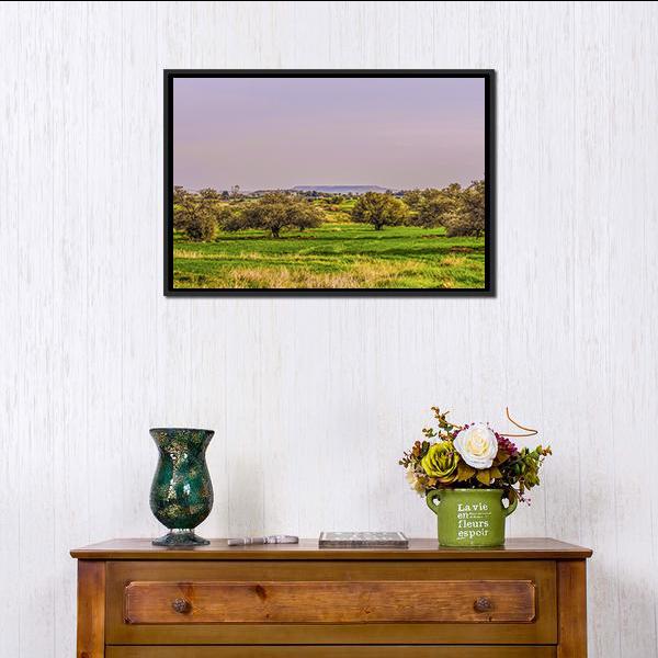 Agriculture Landscape Panoramic Canvas Wall Art-1 Piece-36" x 12"-Tiaracle