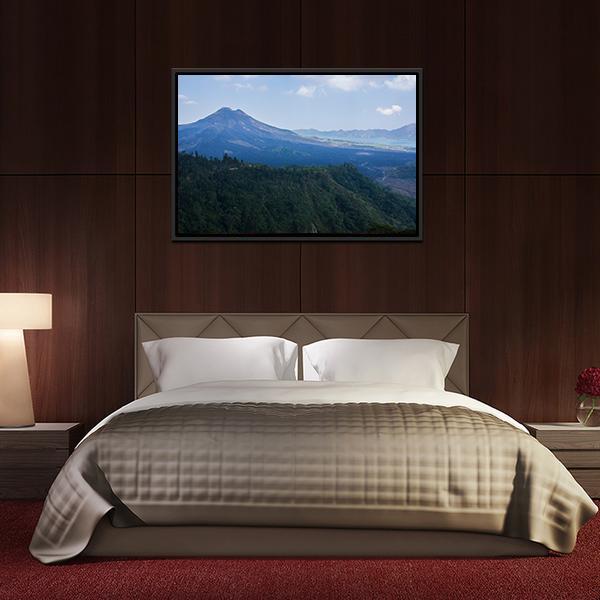Agung Mountain Canvas Wall Art-3 Horizontal-Gallery Wrap-25" x 16"-Tiaracle