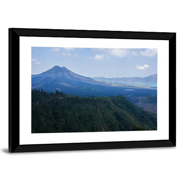 Agung Mountain Canvas Wall Art-3 Horizontal-Gallery Wrap-25&quot; x 16&quot;-Tiaracle
