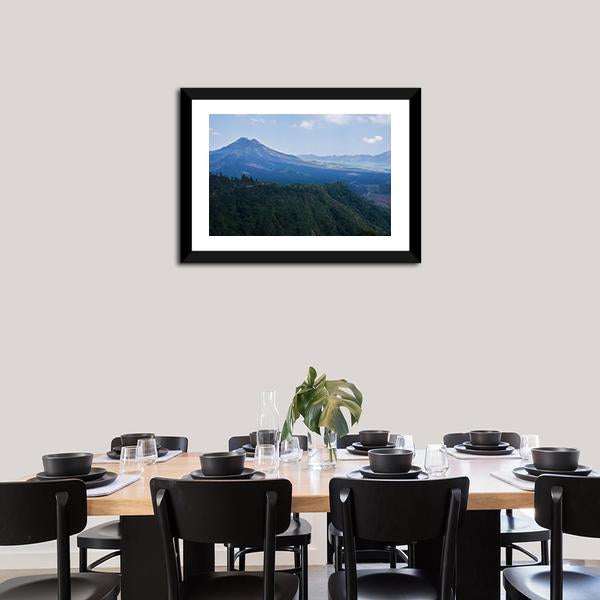 Agung Mountain Canvas Wall Art-3 Horizontal-Gallery Wrap-25" x 16"-Tiaracle