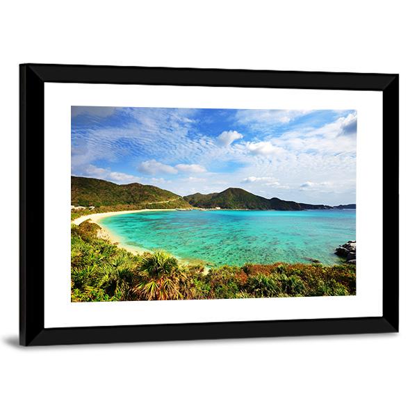 Aharen Beach Canvas Wall Art-3 Horizontal-Gallery Wrap-25" x 16"-Tiaracle