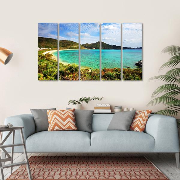 Aharen Beach Canvas Wall Art-5 Horizontal-Gallery Wrap-22" x 12"-Tiaracle