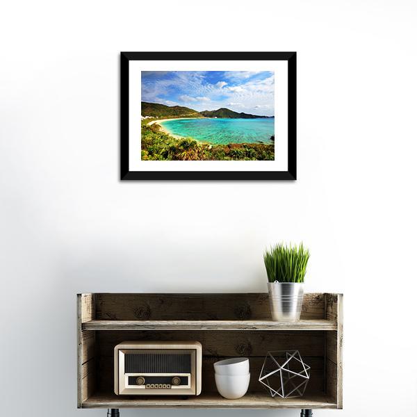 Aharen Beach Canvas Wall Art-1 Piece-Framed Print-20" x 16"-Tiaracle