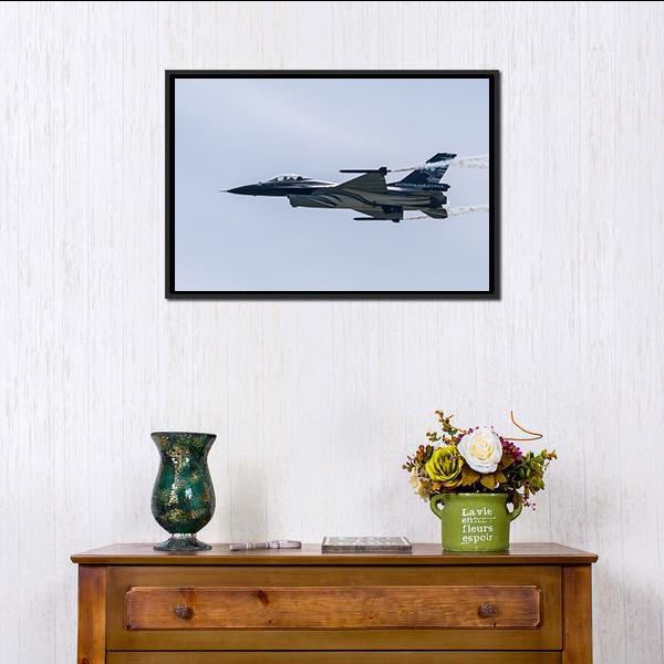 Air Force's F-16 Panoramic Canvas Wall Art-1 Piece-36" x 12"-Tiaracle