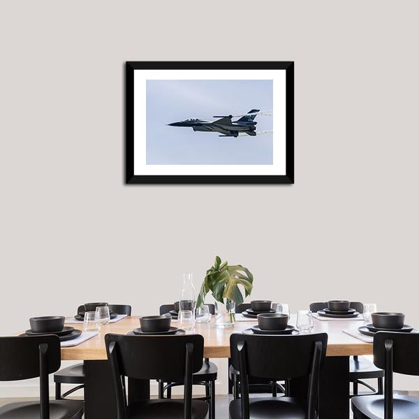 Air Force's F-16 Panoramic Canvas Wall Art-1 Piece-36" x 12"-Tiaracle