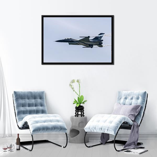 Air Force's F-16 Panoramic Canvas Wall Art-1 Piece-36" x 12"-Tiaracle