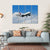 Aircraft Approach Canvas Wall Art-4 Horizontal-Gallery Wrap-34" x 24"-Tiaracle
