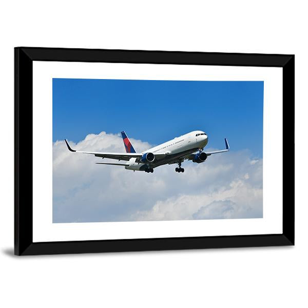 Aircraft Approach Canvas Wall Art-3 Horizontal-Gallery Wrap-25" x 16"-Tiaracle