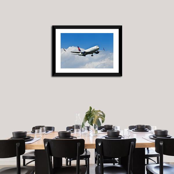 Aircraft Approach Canvas Wall Art-5 Horizontal-Gallery Wrap-22" x 12"-Tiaracle
