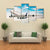 Airplane Against Blue Sky Canvas Wall Art-3 Horizontal-Gallery Wrap-37" x 24"-Tiaracle