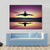 Airplane Flying Above Lake Canvas Wall Art-1 Piece-Gallery Wrap-36" x 24"-Tiaracle