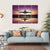 Airplane Flying Above Lake Canvas Wall Art-1 Piece-Gallery Wrap-36" x 24"-Tiaracle