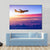 Airplane In The Sky Canvas Wall Art-3 Horizontal-Gallery Wrap-37" x 24"-Tiaracle