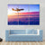 Airplane In The Sky Canvas Wall Art-3 Horizontal-Gallery Wrap-37" x 24"-Tiaracle