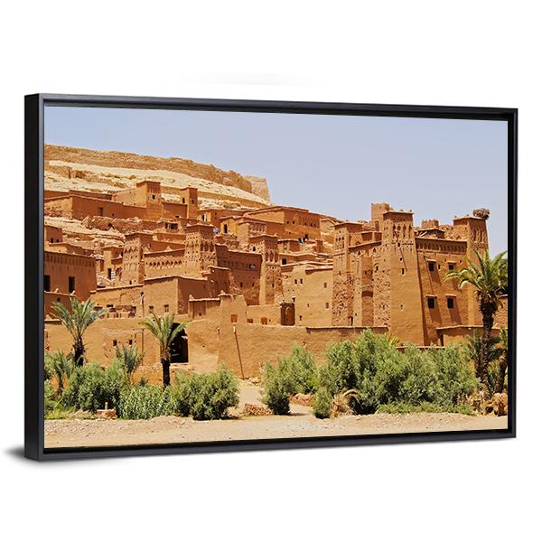 Ait Benhaddou Canvas Wall Art-3 Horizontal-Gallery Wrap-25" x 16"-Tiaracle