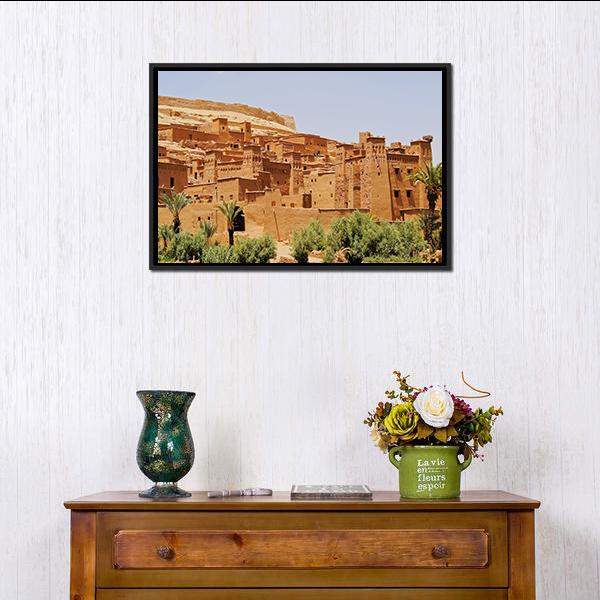 Ait Benhaddou Canvas Wall Art-3 Horizontal-Gallery Wrap-25" x 16"-Tiaracle