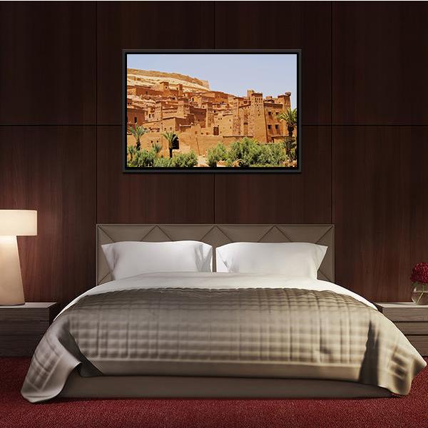 Ait Benhaddou Canvas Wall Art-3 Horizontal-Gallery Wrap-25" x 16"-Tiaracle