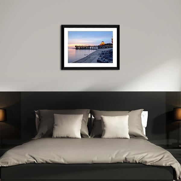 Al-Hussein Mosque In Malaysia Panoramic Canvas Wall Art-1 Piece-36" x 12"-Tiaracle