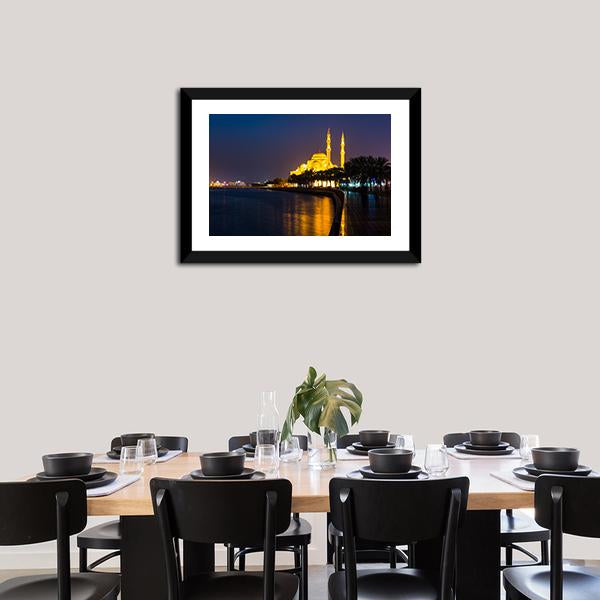 Al Noor Mosque Canvas Wall Art-3 Horizontal-Gallery Wrap-25" x 16"-Tiaracle