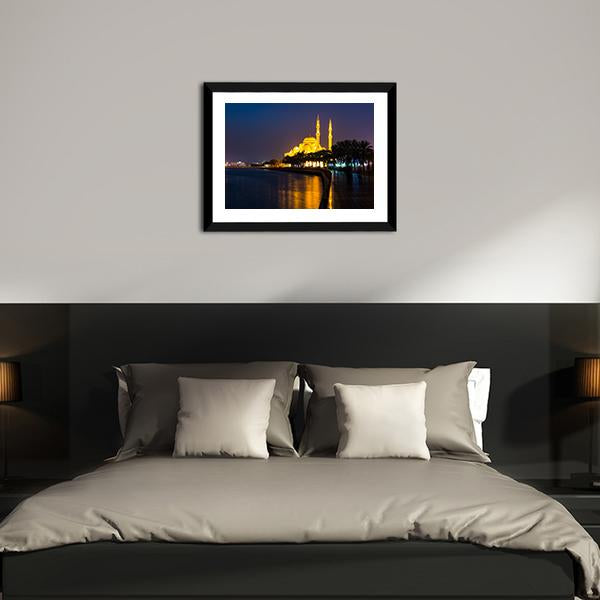 Al Noor Mosque Canvas Wall Art-5 Horizontal-Gallery Wrap-22" x 12"-Tiaracle