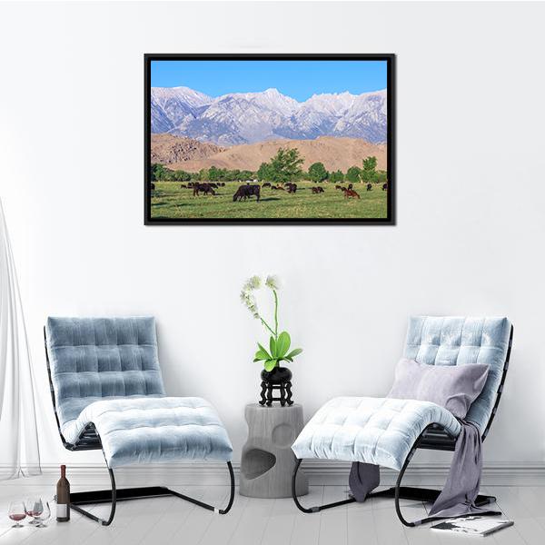 Alabama Hills Canvas Wall Art-3 Horizontal-Gallery Wrap-25" x 16"-Tiaracle