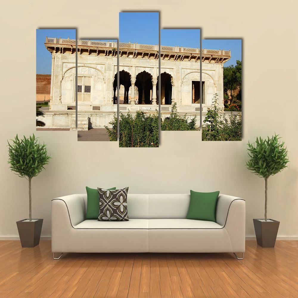 Alamgiri Gate In Lahore Canvas Wall Art-5 Pop-Gallery Wrap-47" x 32"-Tiaracle