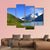 Alaska Mountain With Lake Canvas Wall Art-4 Pop-Gallery Wrap-50" x 32"-Tiaracle