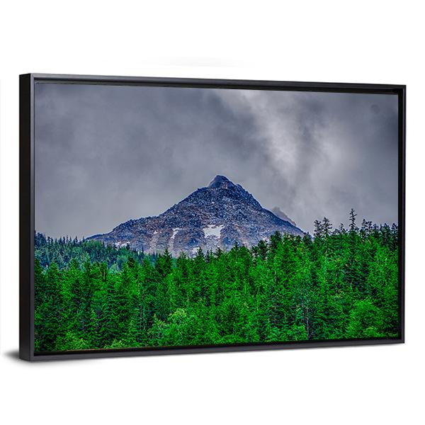 Alaska Rocky Mountains Canvas Wall Art-5 Horizontal-Gallery Wrap-22" x 12"-Tiaracle