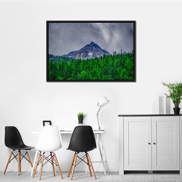 Alaska Rocky Mountains Canvas Wall Art-5 Horizontal-Gallery Wrap-22" x 12"-Tiaracle