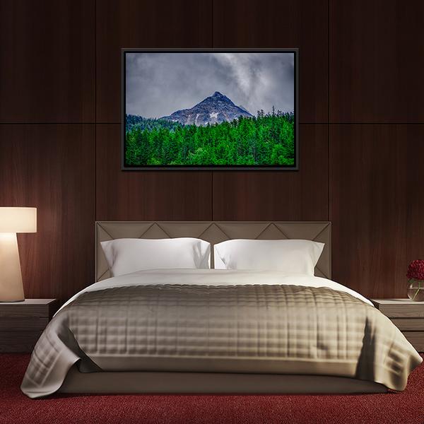 Alaska Rocky Mountains Canvas Wall Art-5 Horizontal-Gallery Wrap-22" x 12"-Tiaracle