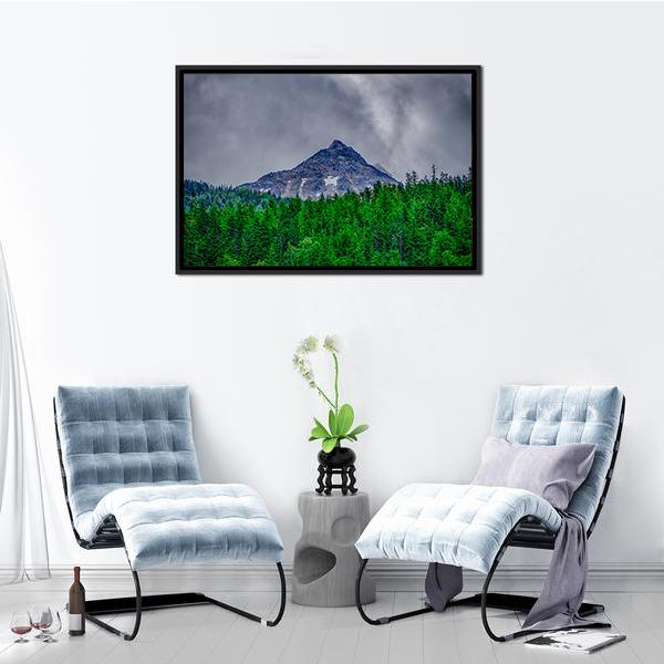 Alaska Rocky Mountains Canvas Wall Art-3 Horizontal-Gallery Wrap-25" x 16"-Tiaracle
