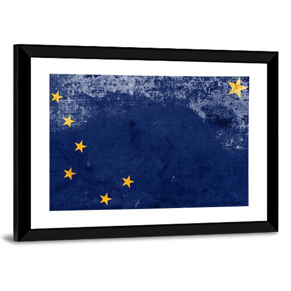 Alaska State Flag Canvas Wall Art-3 Horizontal-Gallery Wrap-25" x 16"-Tiaracle
