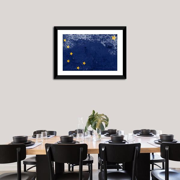 Alaska State Flag Canvas Wall Art-3 Horizontal-Gallery Wrap-25" x 16"-Tiaracle