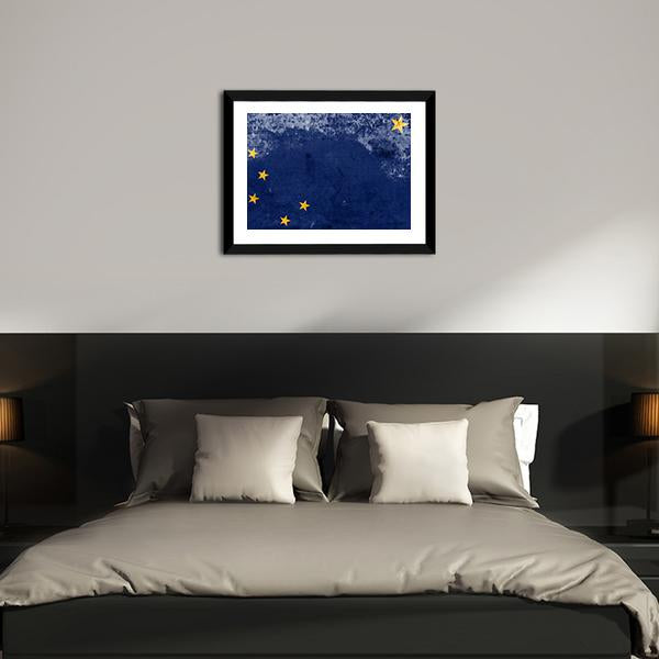 Alaska State Flag Canvas Wall Art-3 Horizontal-Gallery Wrap-25" x 16"-Tiaracle