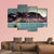 Alberta Glacier Lake Canvas Wall Art-4 Pop-Gallery Wrap-50" x 32"-Tiaracle