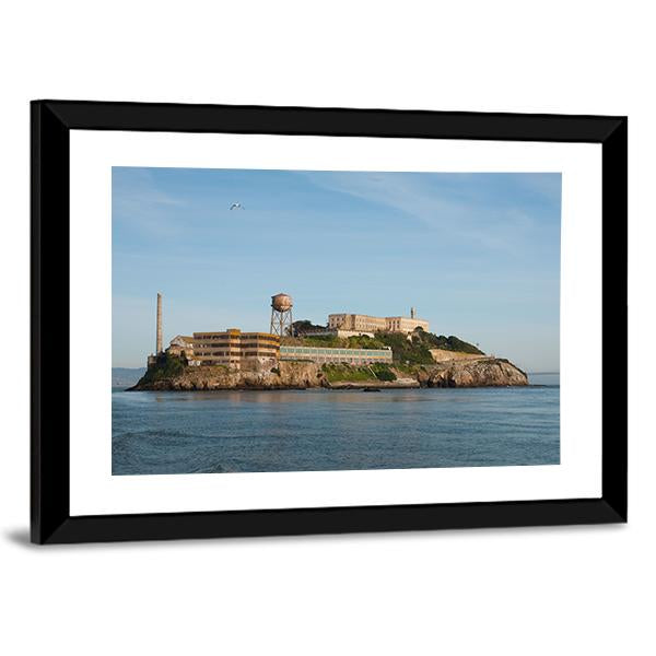 Alcatraz Island In San Francisco Canvas Wall Art-3 Horizontal-Gallery Wrap-25&quot; x 16&quot;-Tiaracle
