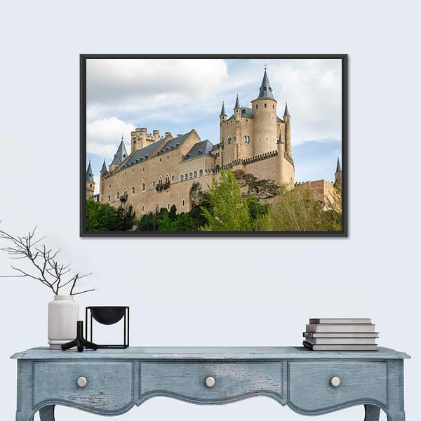 Alcazar Of Segovia Spain Canvas Wall Art-5 Horizontal-Gallery Wrap-22" x 12"-Tiaracle